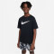 NIKE Dri-FIT Multi+ Graphic kurzarm Trainingsshirt Jungen 010 - black/white S (128-137 cm)