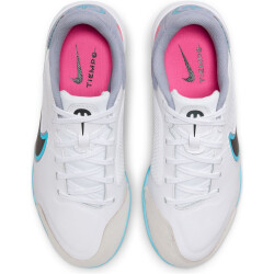 NIKE Jr. Tiempo Legend 9 Academy IC Hallen-Fußballschuhe Kinder 146 - white/black-baltic blue-pink blast 38