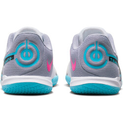 NIKE Jr. Tiempo Legend 9 Academy IC Hallen-Fußballschuhe Kinder 146 - white/black-baltic blue-pink blast 38