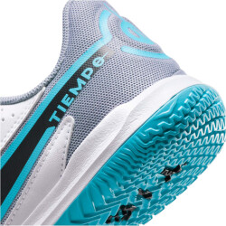 NIKE Jr. Tiempo Legend 9 Academy IC Hallen-Fußballschuhe Kinder 146 - white/black-baltic blue-pink blast 38