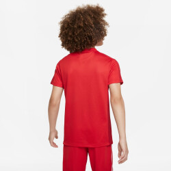 NIKE Academy 23 Dri-FIT kurzarm Fußball Trainingsshirt Kinder 657 - university red/gym red/white XS (122-128 cm)