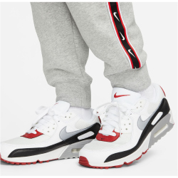 NIKE Sportswear Repeat Fleece Cargohose Herren 064 - dk grey heather/lt crimson S