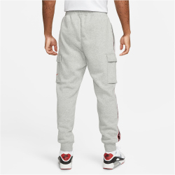 NIKE Sportswear Repeat Fleece Cargohose Herren 064 - dk grey heather/lt crimson S