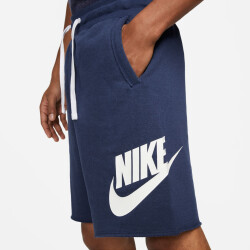 NIKE Club Alumni French Terry Shorts Herren 410 - midnight navy/white/white XXL