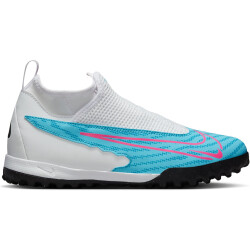 NIKE Jr. Phantom GX Academy Dynamic Fit TF Multinocken-Fußballschuhe Kinder 446 - baltic blue/pink blast-white-laser blue 32