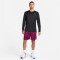 NIKE Dri-FIT Legend langarm Fitnessshirt Herren 010 - black/matte silver S