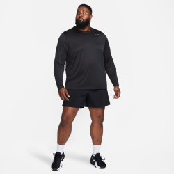 NIKE Dri-FIT Legend langarm Fitnessshirt Herren 010 - black/matte silver L