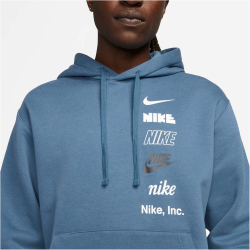NIKE Club Fleece-Hoodie Herren 491 - diffused blue S