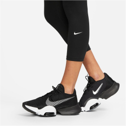 NIKE One High-Rise Cropped Leggings Damen 010 - black/white XXL