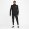 NIKE Pacer 1/2-Zip langarm Laufshirt Herren 010 - black/black/reflective silv S