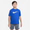 NIKE Dri-FIT Multi+ Graphic kurzarm Trainingsshirt Jungen 480 - game royal/white S (128-137 cm)
