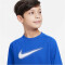 NIKE Dri-FIT Multi+ Graphic kurzarm Trainingsshirt Jungen 480 - game royal/white S (128-137 cm)
