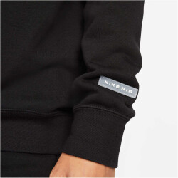 NIKE Air Fleece Rundhals Sweatshirt Damen 010 - black/white S