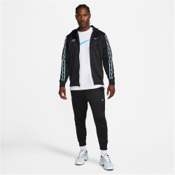 NIKE Sportswear Repeat Kapuzenjacke Herren 011 - black/black/baltic blue S