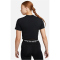 NIKE Pro Dri-FIT Cropped Graphic kurzarm Trainingsshirt Damen 010 - black/white XL