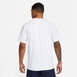 NIKE UV Hyverse Dri-FIT kurzarm Fitnessshirt Herren 100 - white/black M