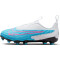 NIKE Jr. Phantom GX Academy MG Multi-Ground Fußballschuhe Kinder 446 - baltic blue/pink blast-white-laser blue 38.5