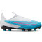 NIKE Jr. Phantom GX Academy MG Multi-Ground Fußballschuhe Kinder 446 - baltic blue/pink blast-white-laser blue 38.5