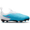 NIKE Jr. Phantom GX Academy MG Multi-Ground Fußballschuhe Kinder 446 - baltic blue/pink blast-white-laser blue 35