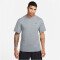NIKE Dri-FIT UV Hyverse kurzarm Fitnessshirt Herren 097 - smoke grey/htr/black S