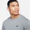 NIKE Dri-FIT UV Hyverse kurzarm Fitnessshirt Herren 097 - smoke grey/htr/black S