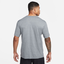 NIKE UV Hyverse Dri-FIT kurzarm Fitnessshirt Herren 097 - smoke grey/htr/black XL