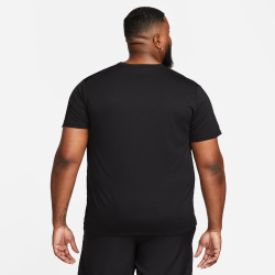 NIKE UV Miler Dri-FIT kurzarm Laufshirt Herren 010 - black/reflective silv L