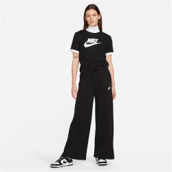 NIKE Sportswear Essentials Logo T-Shirt Damen 010 - black/white XXL