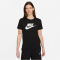 NIKE Sportswear Essentials Logo T-Shirt Damen 010 - black/white XXL