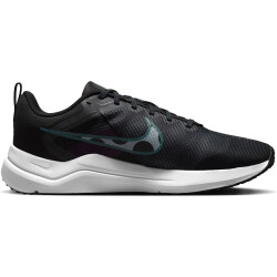 NIKE Downshifter 12 Laufschuhe Herren 010 - black/light silver-faded spruce 41