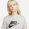 NIKE Sportswear Essentials Logo T-Shirt Damen 063 - dk grey heather L