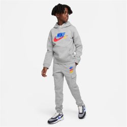 NIKE Sportswear Fleece Cargohose Jungen 063 - dk grey heather XL (158-170 cm)