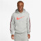 NIKE Sportswear Repeat Fleece Hoodie Herren 064 - dk grey heather/lt crimson S