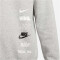 NIKE Club Fleece+ Brushed-Back Sweatshirt Herren 063 - dk grey heather L