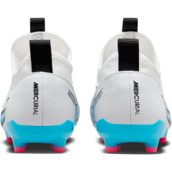 NIKE Jr. Air Zoom Mercurial Vapor 15 Academy MG Multi-Ground Fußballschuhe Kinder 146 - white/baltic blue-pink blast 38.5