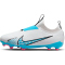 NIKE Jr. Zoom Mercurial Vapor 15 Academy MG Multi-Ground Fußballschuhe Kinder 146 - white/baltic blue-pink blast 33.5