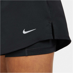 NIKE Dri-FIT One High-Waist 3" 2in1 Shorts Damen 010 - black/reflective silv XXL