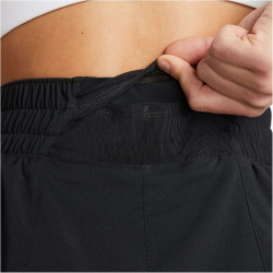 NIKE Dri-FIT One High-Waist 3" 2in1 Shorts Damen 010 - black/reflective silv XXL