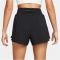 NIKE Dri-FIT One High-Waist 3" 2in1 Shorts Damen 010 - black/reflective silv XXL