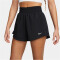 NIKE Dri-FIT One High-Waist 3" 2in1 Shorts Damen 010 - black/reflective silv XL