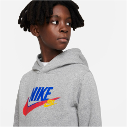 NIKE Sportswear Fleece-Hoodie Jungen 063 - dk grey...
