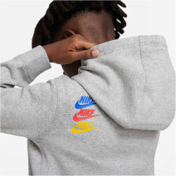 NIKE Sportswear Fleece-Hoodie Jungen 063 - dk grey heather L (147-158 cm)
