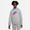 NIKE Sportswear Fleece-Hoodie Jungen 063 - dk grey heather L (147-158 cm)