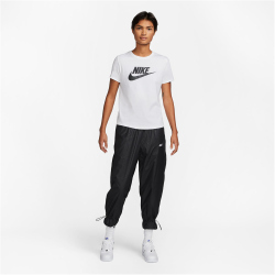 NIKE Sportswear Essentials Logo T-Shirt Damen 100 - white/black XS