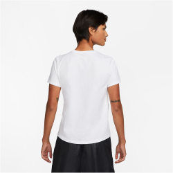 NIKE Sportswear Essentials Logo T-Shirt Damen 100 - white/black XS