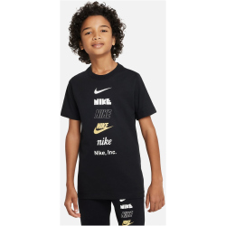 NIKE Sportswear T-Shirt Jungen 010 - black XL (158-170 cm)