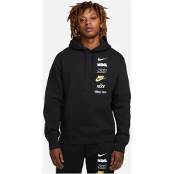 NIKE Club Fleece-Hoodie Herren 010 - black XXL