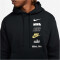NIKE Club Fleece-Hoodie Herren 010 - black XXL