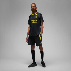 NIKE Paris Saint-Germain Strike Jordan Dri-FIT Knit kurzarm Fußballshirt Herren 011 - black/black/tour yellow/tour yellow S
