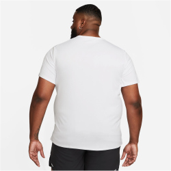 NIKE Dri-FIT UV Miler kurzarm Laufshirt Herren 100 - white/reflective silv L